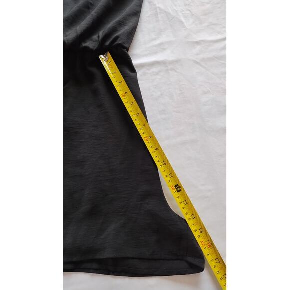 Short Sleeves Tiered Open Back Jumpsuit shorts Black romper size Large - Picture 14 of 14